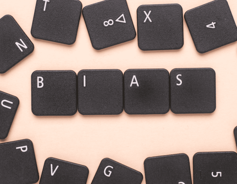 Bias spelt out with computer keys