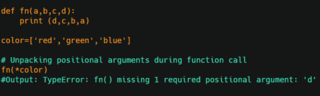 Unpacking Function Arguments in Python - SheCanCode