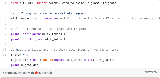 Ngrams, Text Analysis