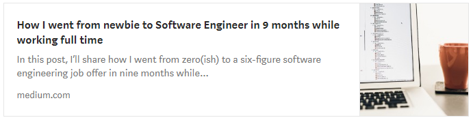 Austin becoming a software engineer while working fulltime
