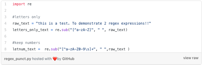 Python Punctuation Removal