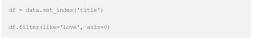 pandas dataframe