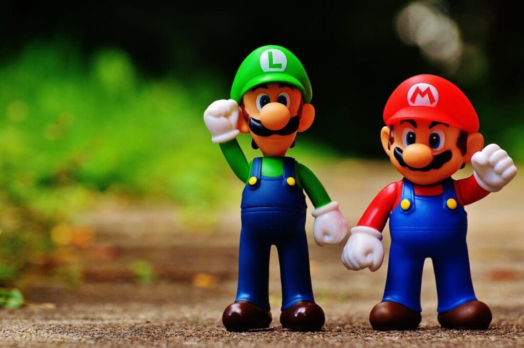 Mario and Luigi character figures