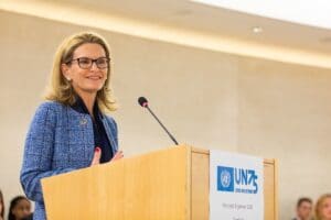 UN elects Doreen Bogdan-Martin as first female to head up tech agency