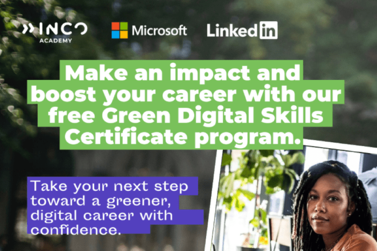 Boost your career with INCO Academy’s free Green Digital Skills Certficate program