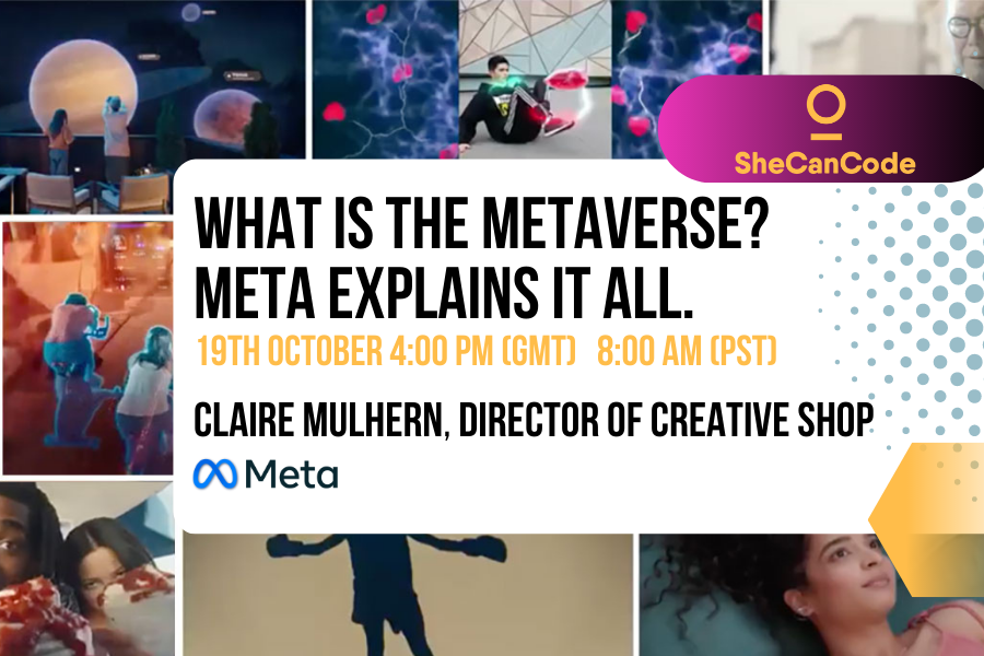 SheCanCode & Meta: Delve into the Metaverse on 19 October