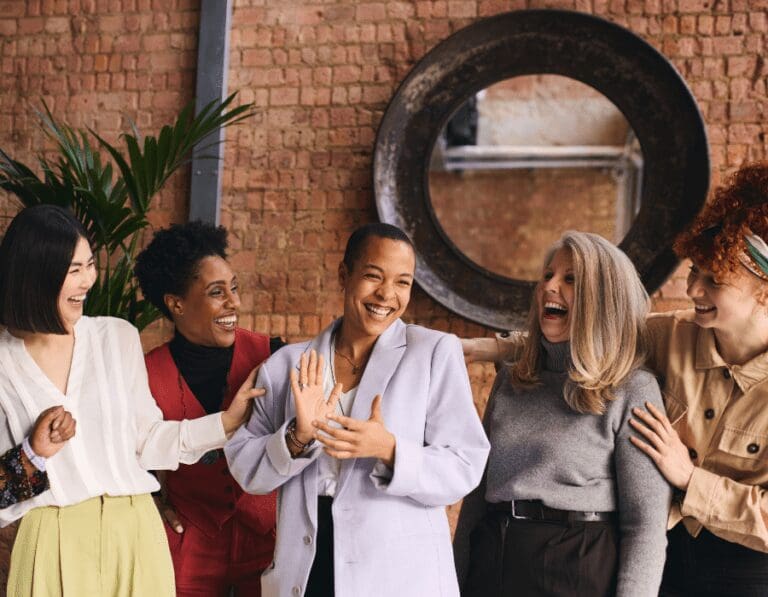 Gathering of women in tech - female role models.