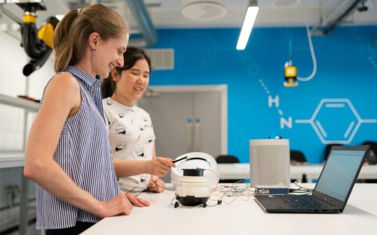 Female engineers in a workshop