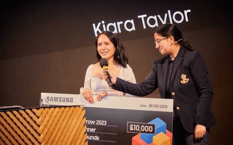 Kiara Taylor, winner of Samsung's Solve for Tomorrow competition
