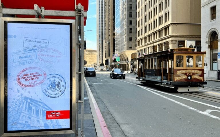 Unicorn Kingdom campaign showing on a billboard in San Franscisco