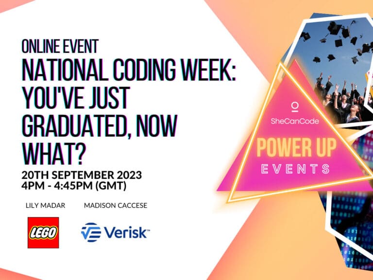 National coding week - you have just graduated