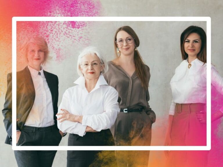 Successful business women educated female leaders, tech entrepreneurship