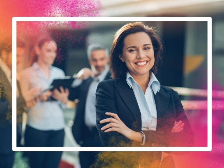 Happy Female Business Leader in the Fintech sector