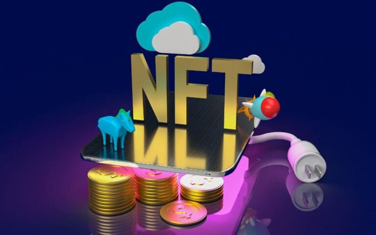 NFT or non fungible token for art and technology, NFT Entrepreneurship concept