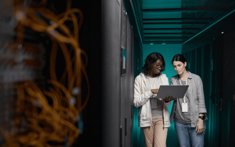 Women Managing Servers in Data Center