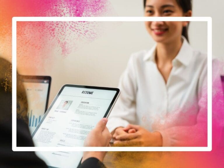 Reading a resume at a technical interview