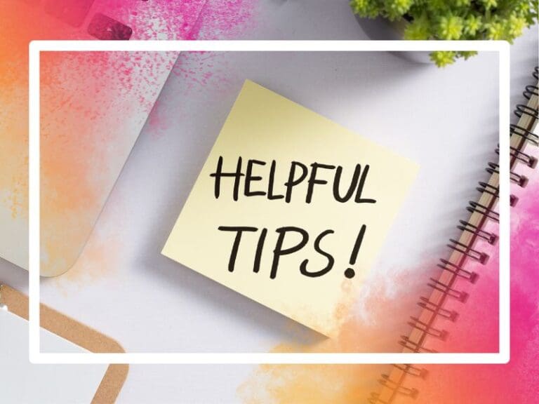 Helpful Tips Concept On Top View Office Desktop, women in tech