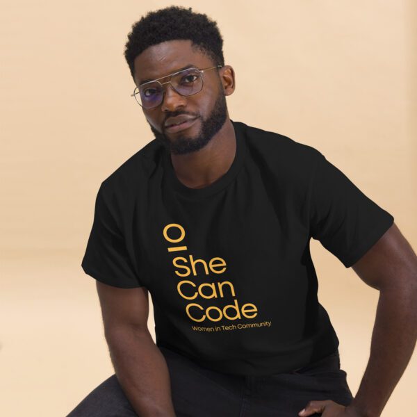 SheCanCode Logo Unisex Black TShirt