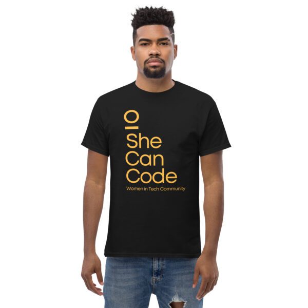 SheCanCode Logo Unisex Black TShirt