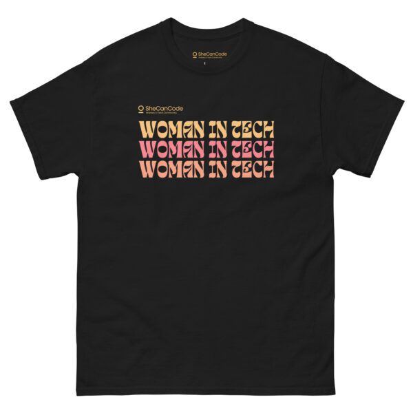 Women in Tech T-Shirt (Coral) - Image 10