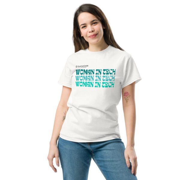 SheCanCode's Blue Women in Tech Unisex T-Shirt