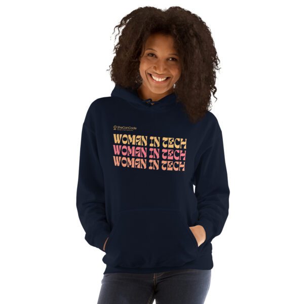 Women in Tech Hoodie (Coral) - Image 4