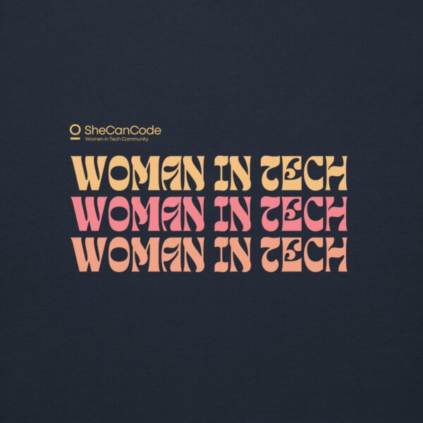 Women in Tech Sweatshirt (Coral) - Image 4