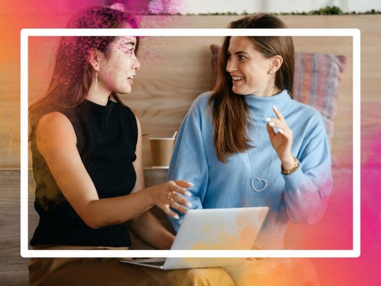 Graduate receiving career coaching and guidance from career coach