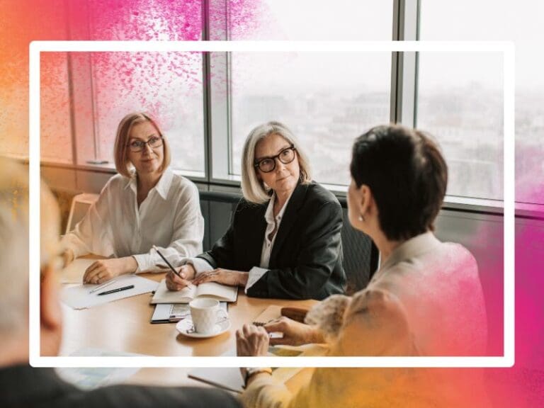 Woman in tech leading her team