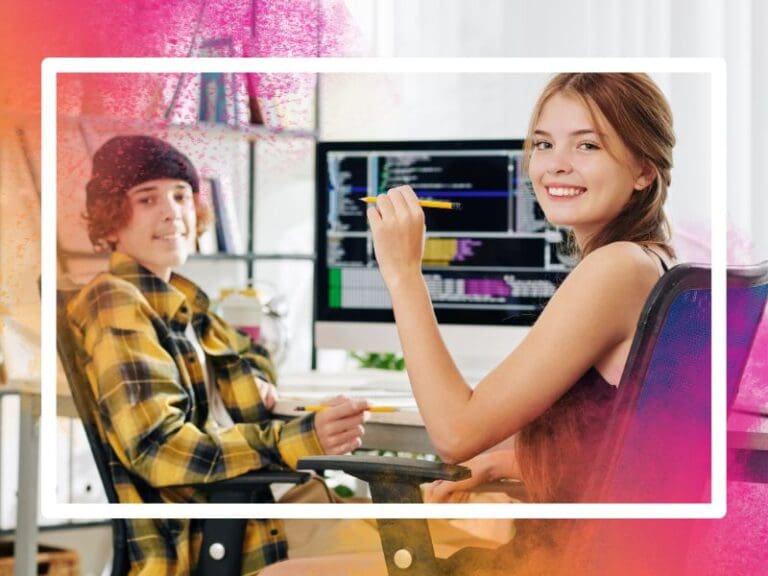 Teenagers learning to code, upskill the next generation