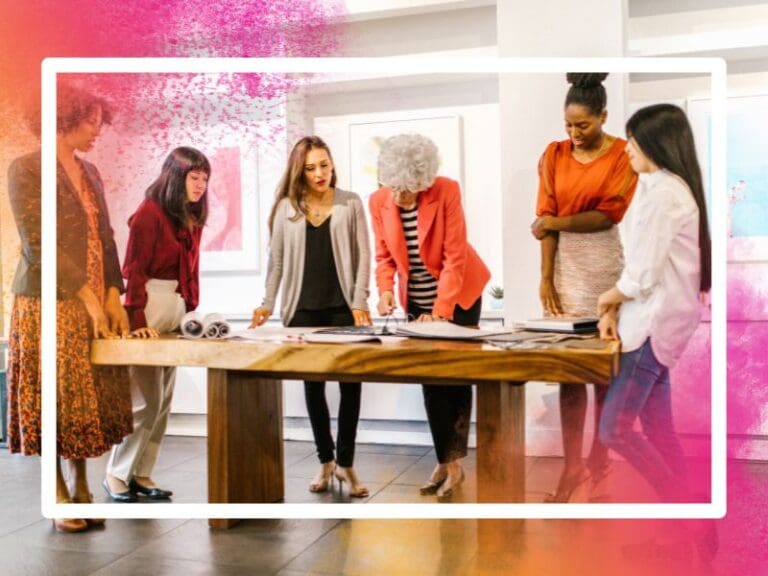 Women having a meeting