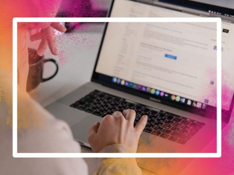 unrecognizable businesswoman typing on a laptop at home, searching for a tech roles
