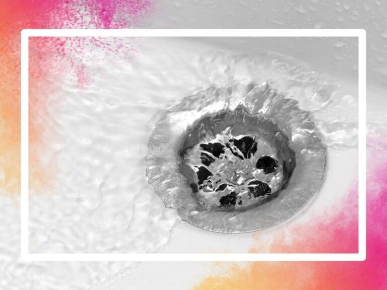 Water going down a drain, female talent drain concept