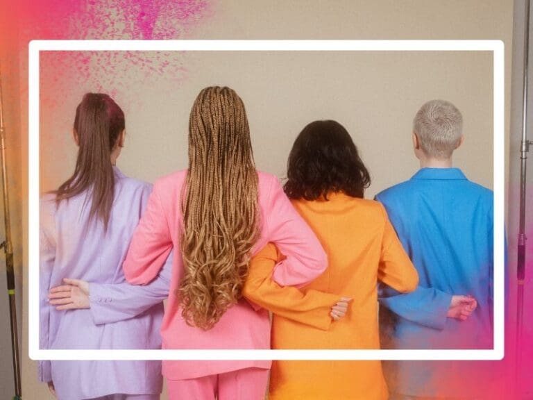 Woman Workplace Business Professionals Standing Together, Women in Tech