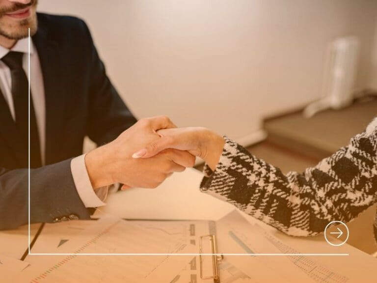 A Close up of a Handshake, salary negotiation concept